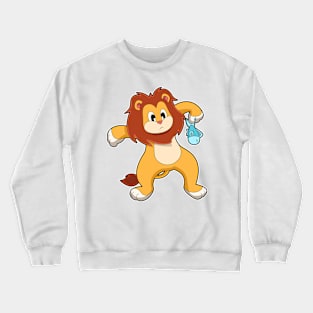 Lion with Fish Crewneck Sweatshirt